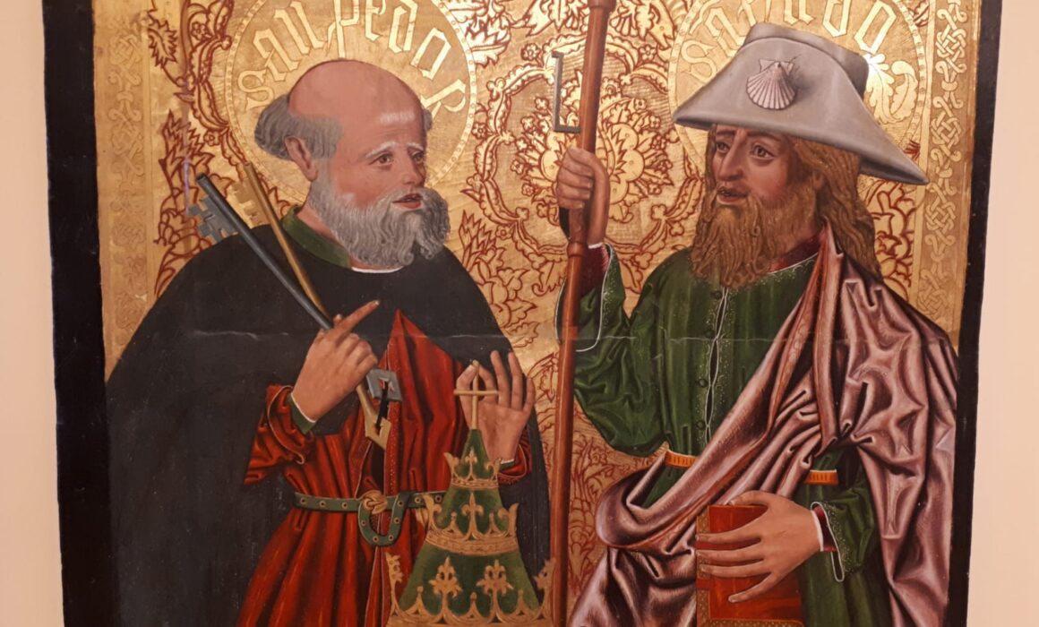 Una tabla al óleo de 1500, pieza del mes de febrero