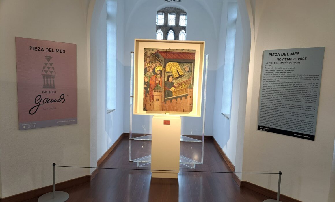 Palacio de Gaudi La ‘Pieza del Mes’ de noviembre narra la vida de San Martín de Tours